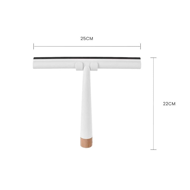 Clevinger Bamboo Base Shower Squeegee with Holder - 1 Piece