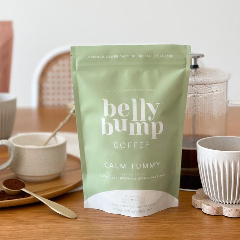 BellyBump Coffee Calm Tummy Ground 250g - Low Acid & Caffeine