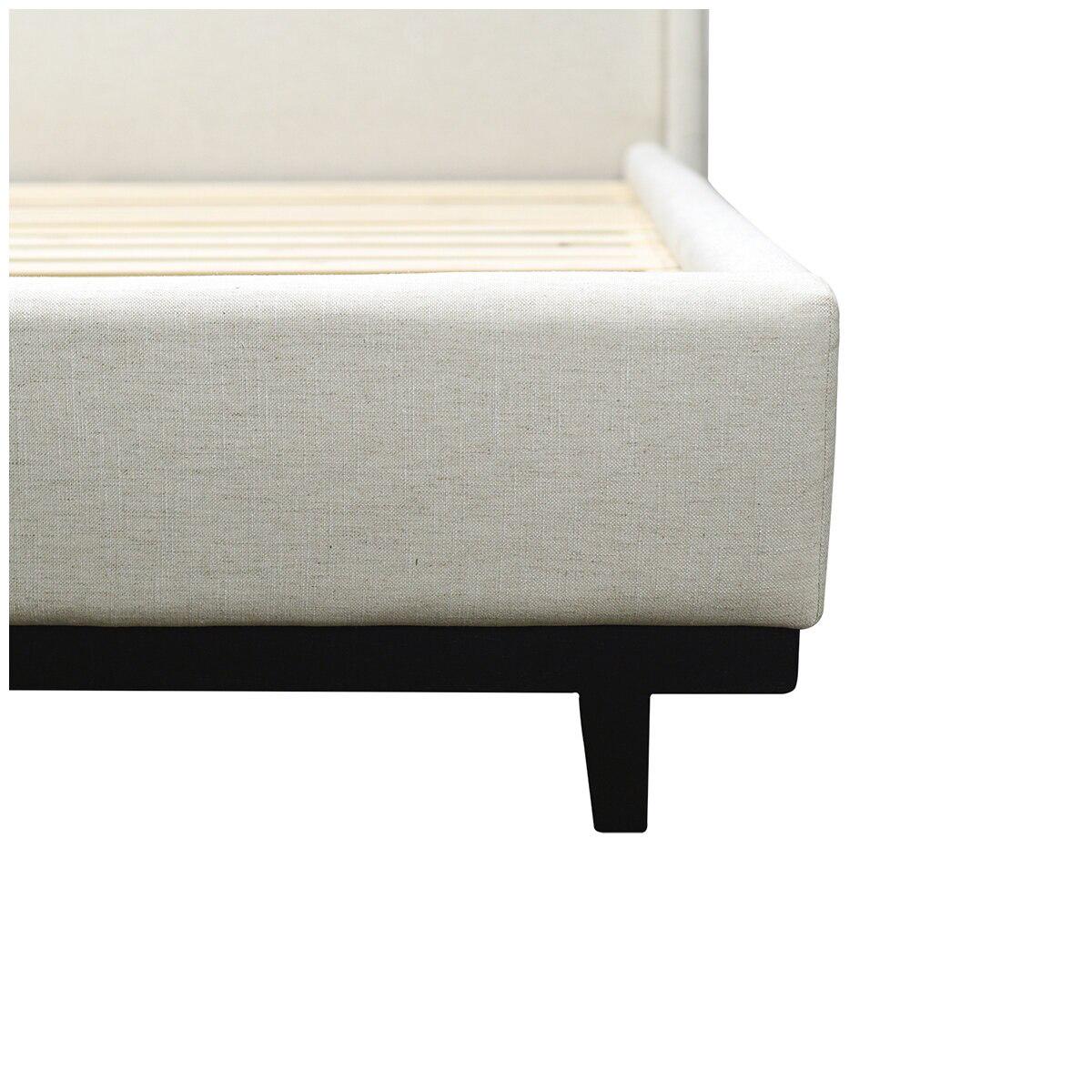 Moran Aristocrat King Bedhead with Encasement and Slatted Base Husk Linen
