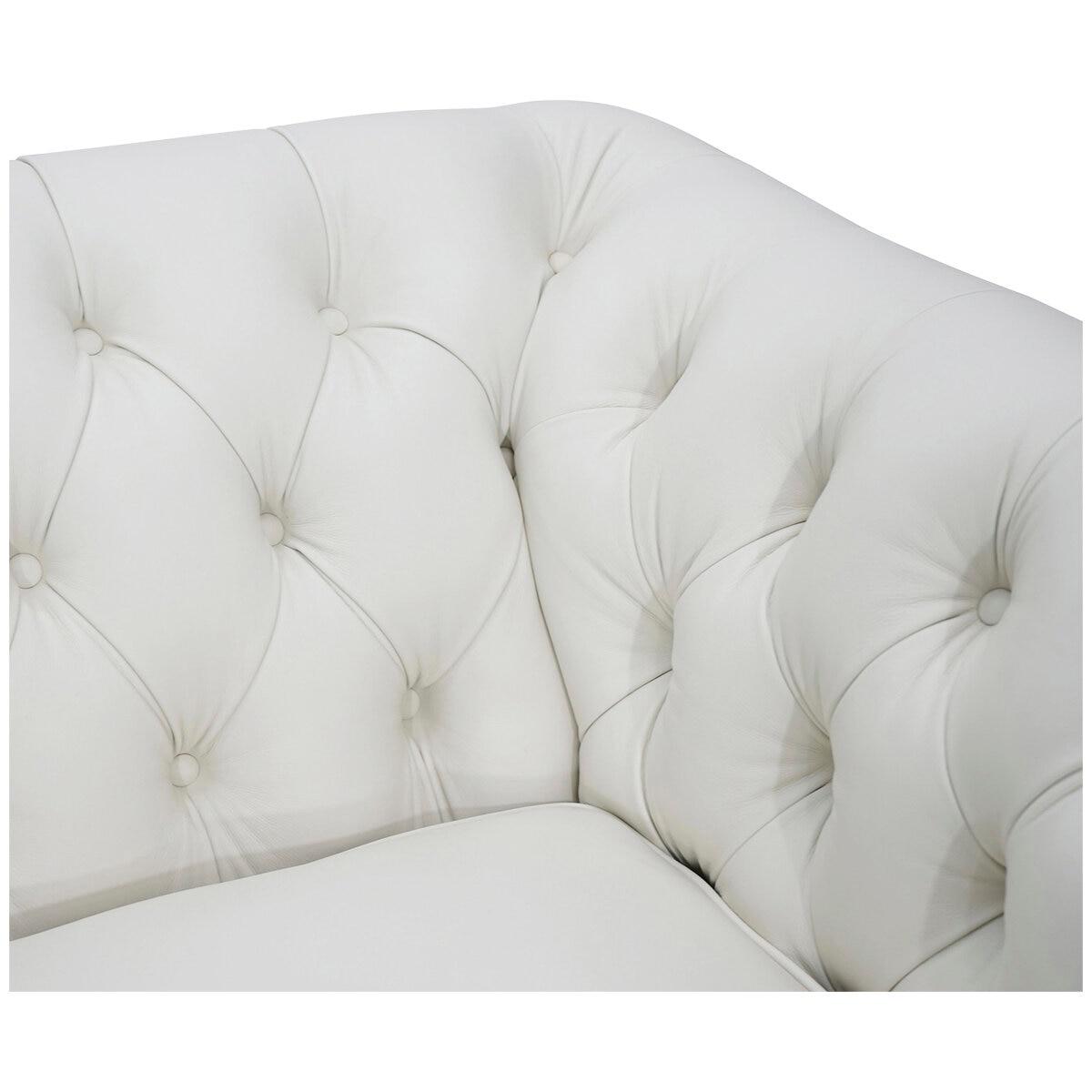 Moran Bastille II 2 Seater Leather Sofa Antique Meringue