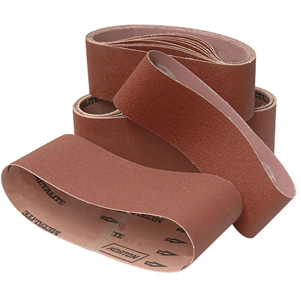 NORTON 75 x 533mm 80-Grit Aluminium Oxide Sanding Belt