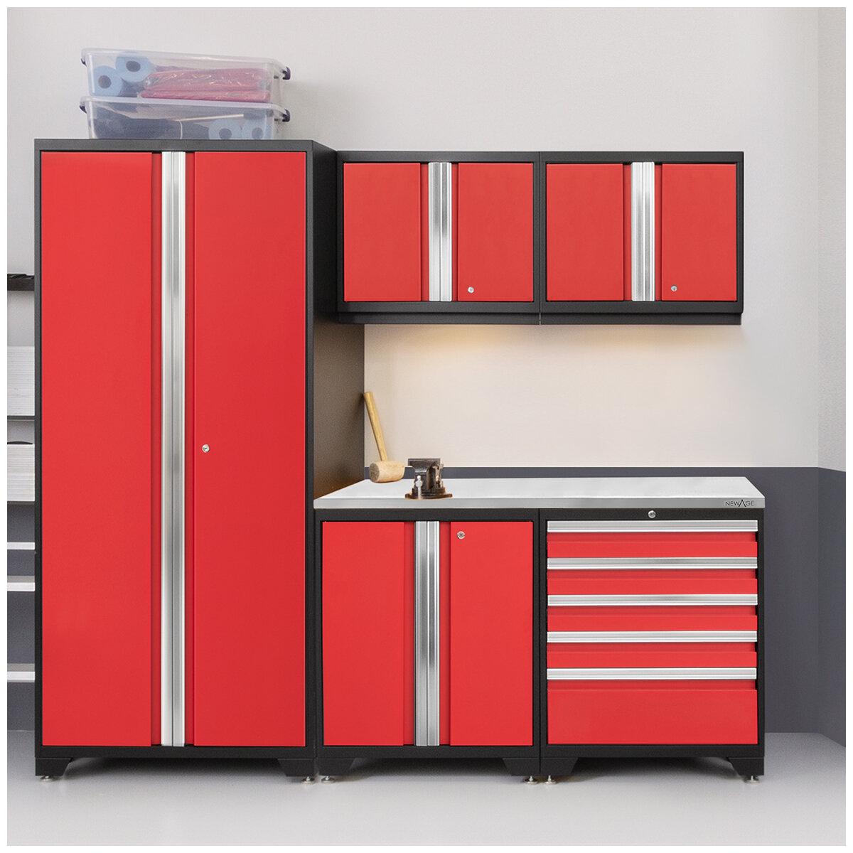 NewAge Pro 3.0 Storage Cabinet 6-piece Set 59815 Red