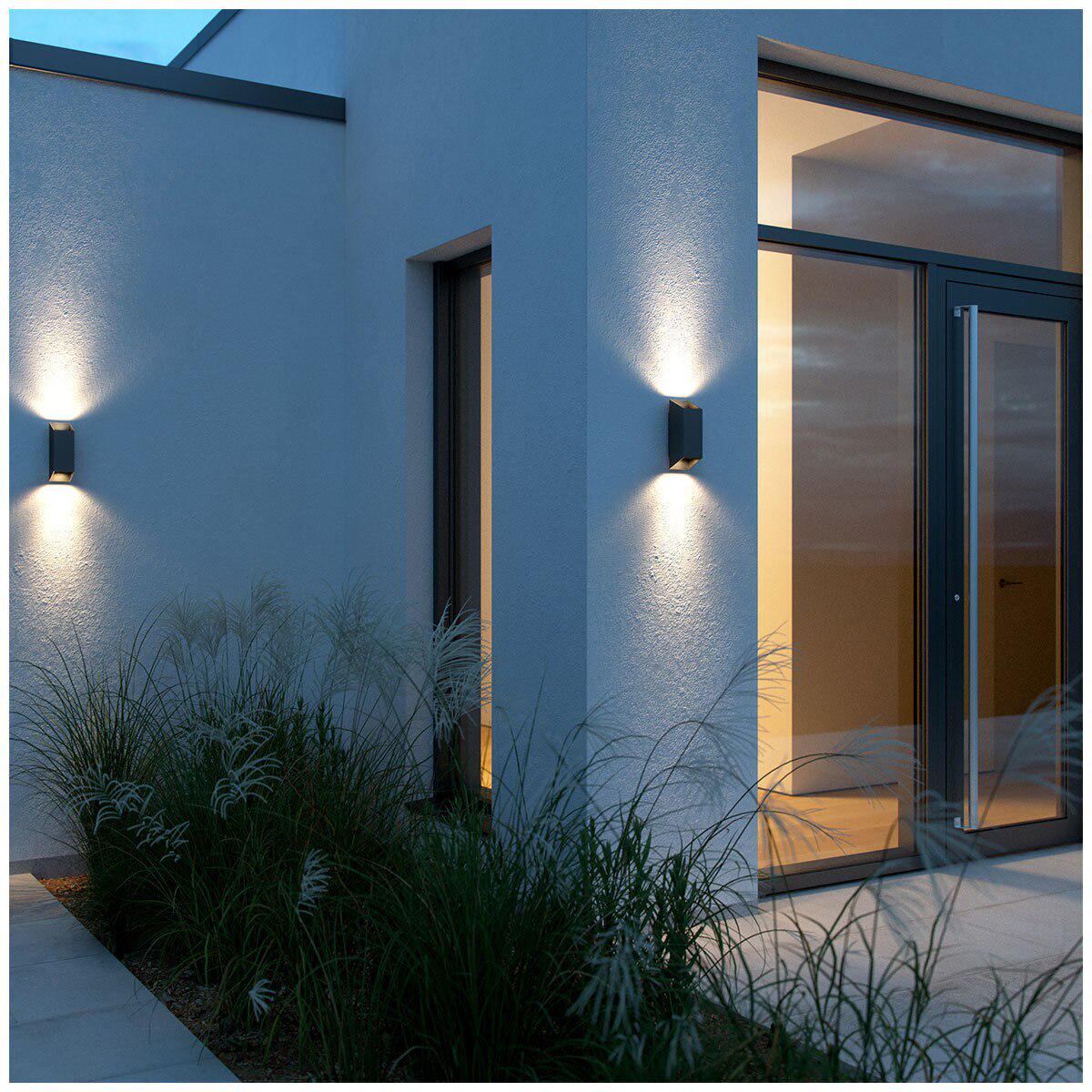Nordlux Nico Square 22 Wall Light Black