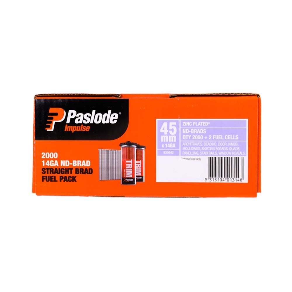 PASLODE 45mm ND Series Brads 2000 Pack B20642