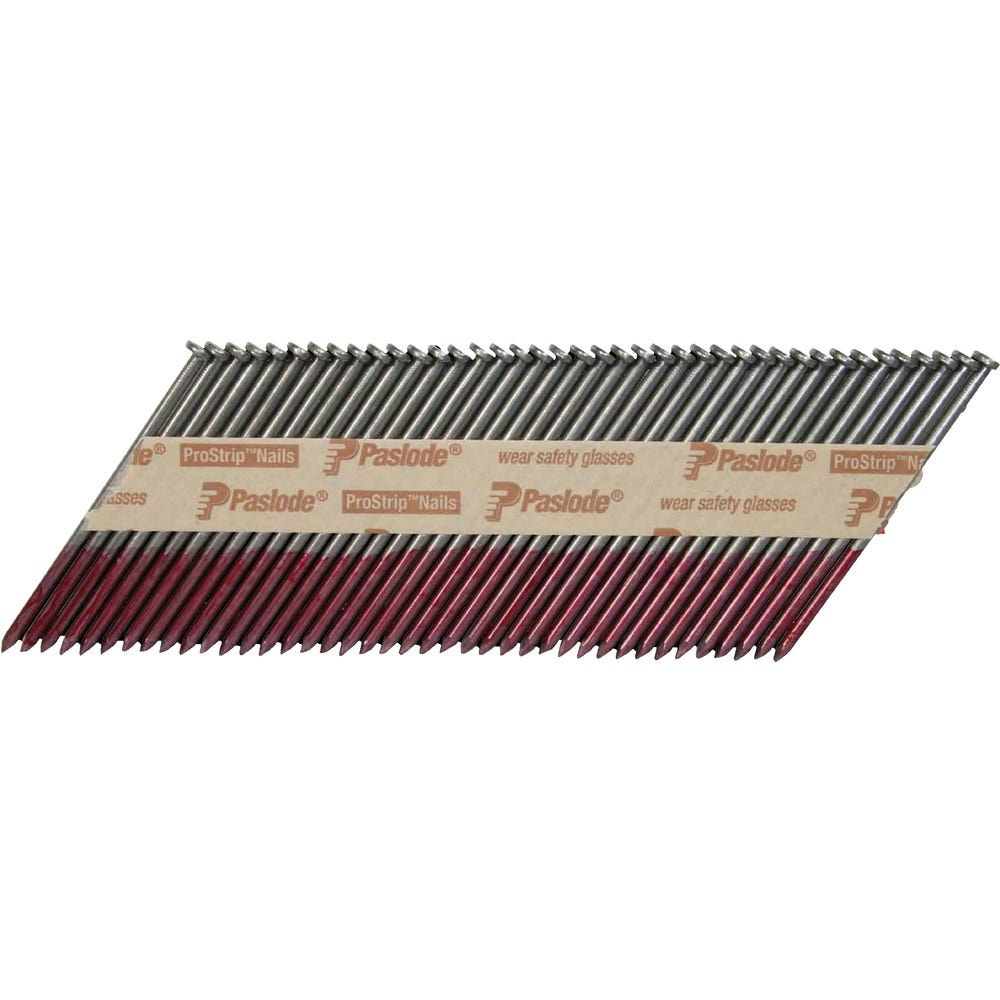 PASLODE Box of 3000 75mm Galvanised Framing Nails and 3 Fuel Cell Pack B20569V
