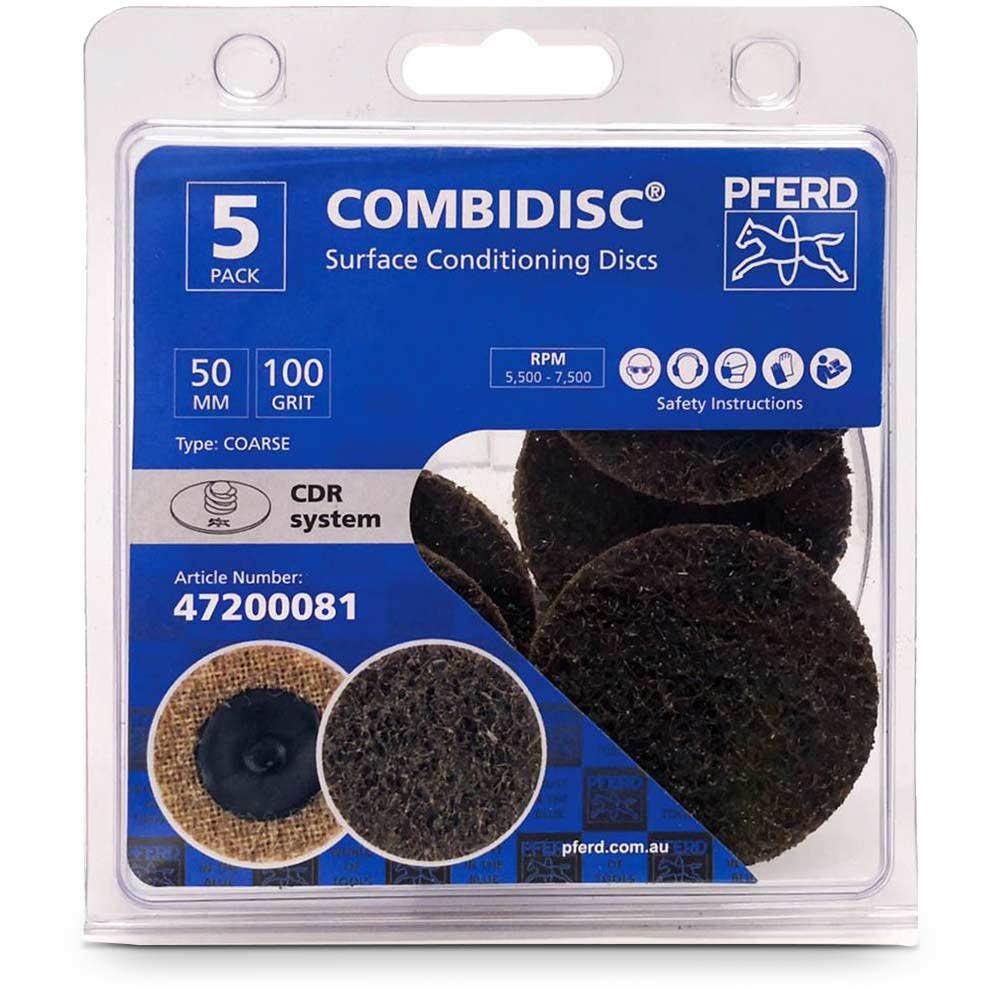 PFERD 50mm Coarse Quick-Change Surface Conditioning Disc - COMBIDISC - 5 Piece