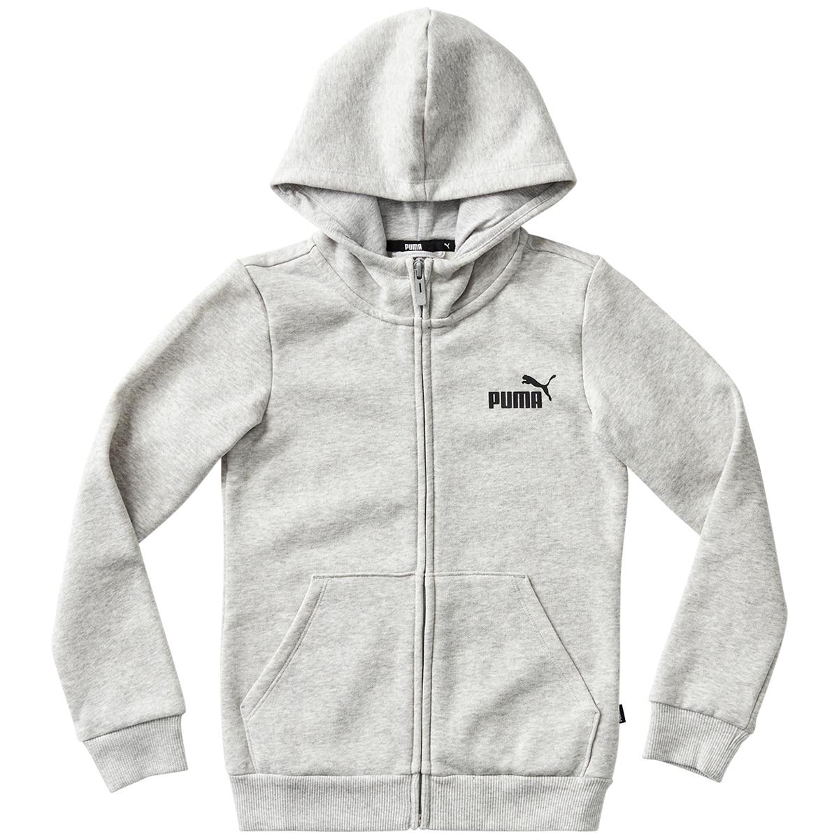 PUMA Essentials+ Full-Zip Girl's Jacket Black