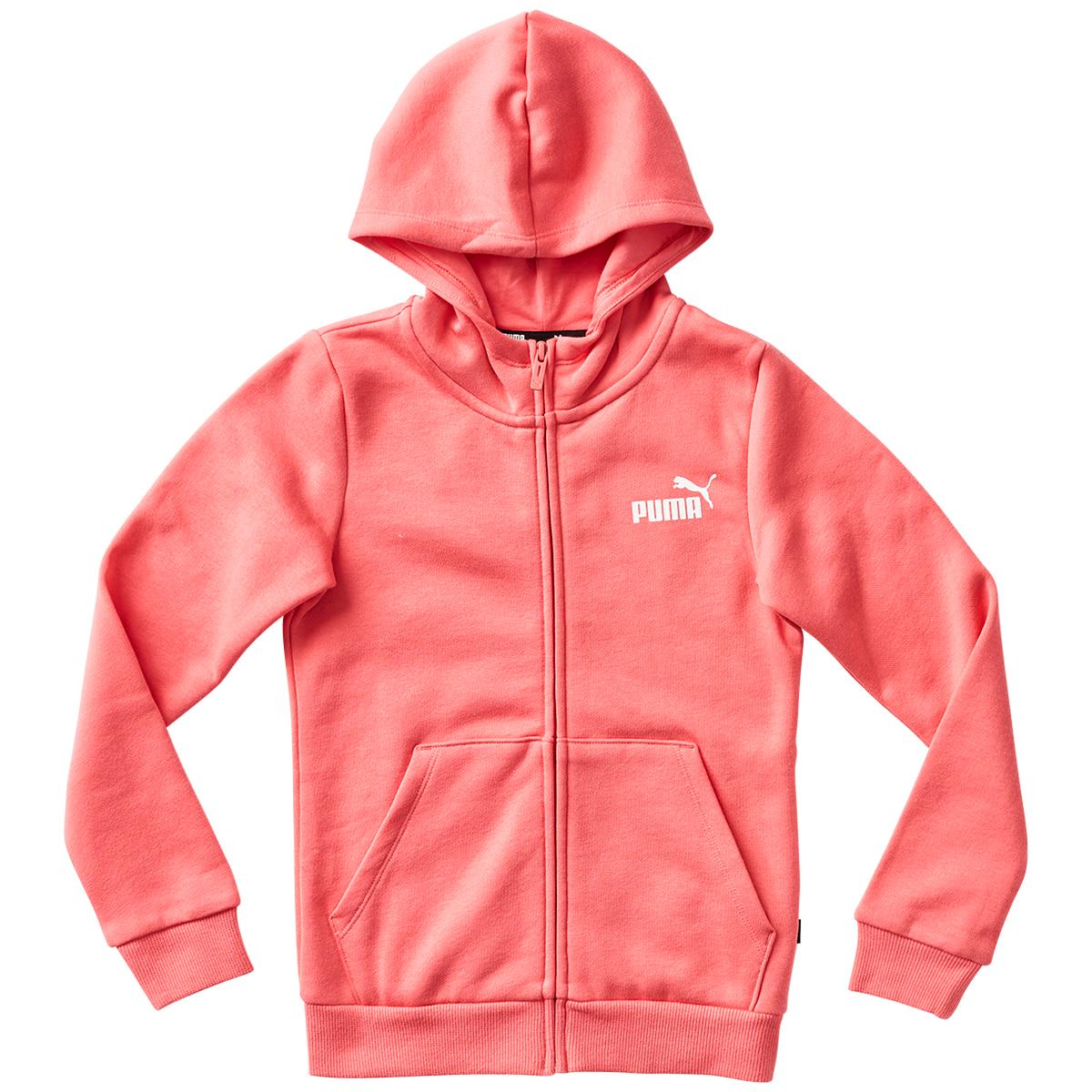 PUMA Essentials+ Full-Zip Girl's Jacket Grey