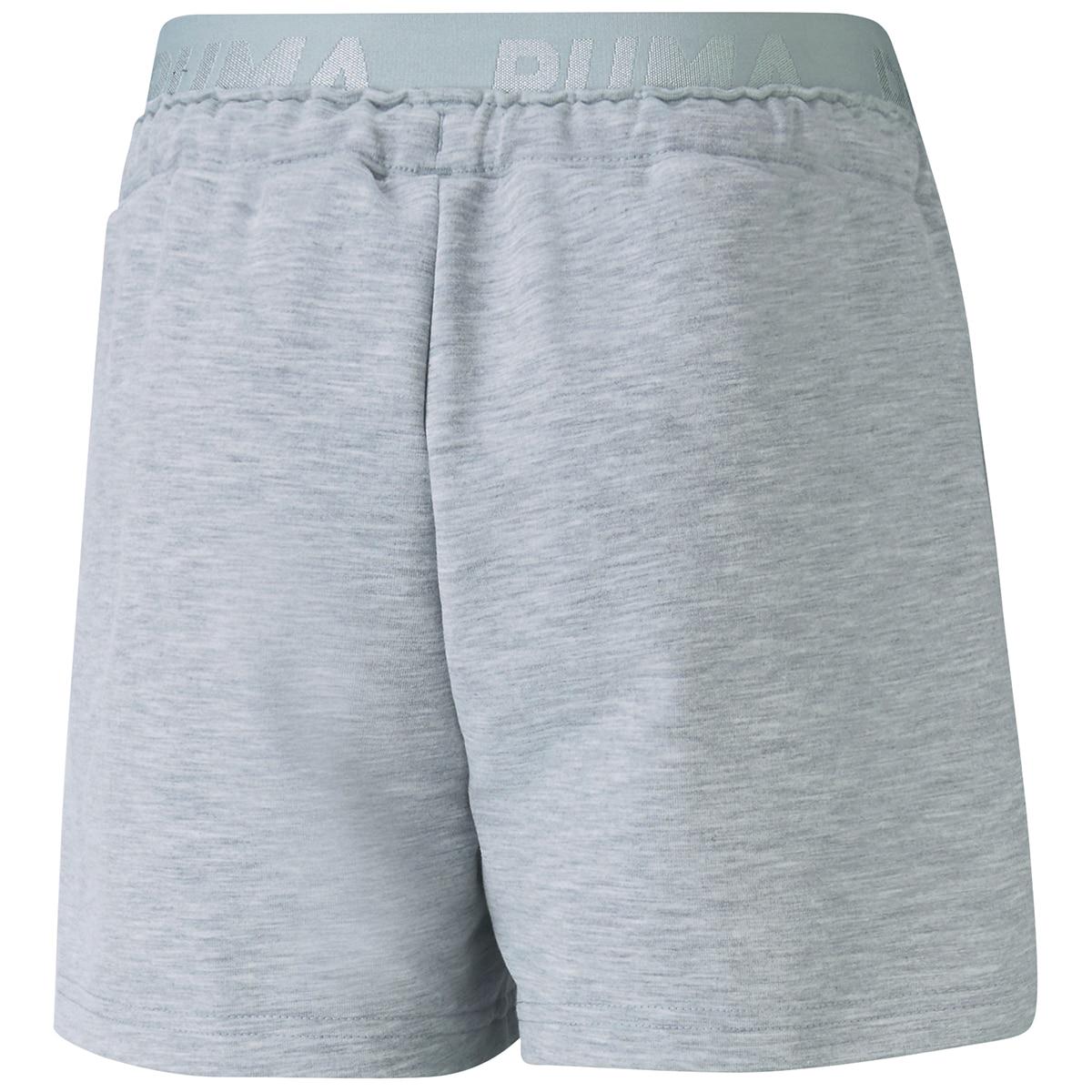PUMA Girls' Logo Short Light Grey