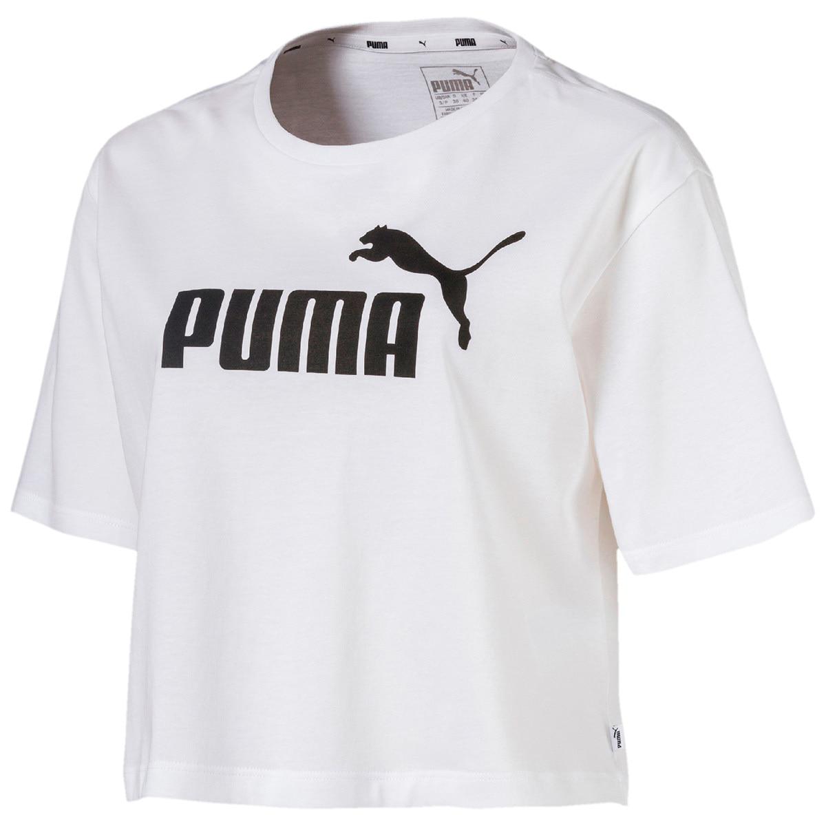 PUMA Women's Crop Tee Black