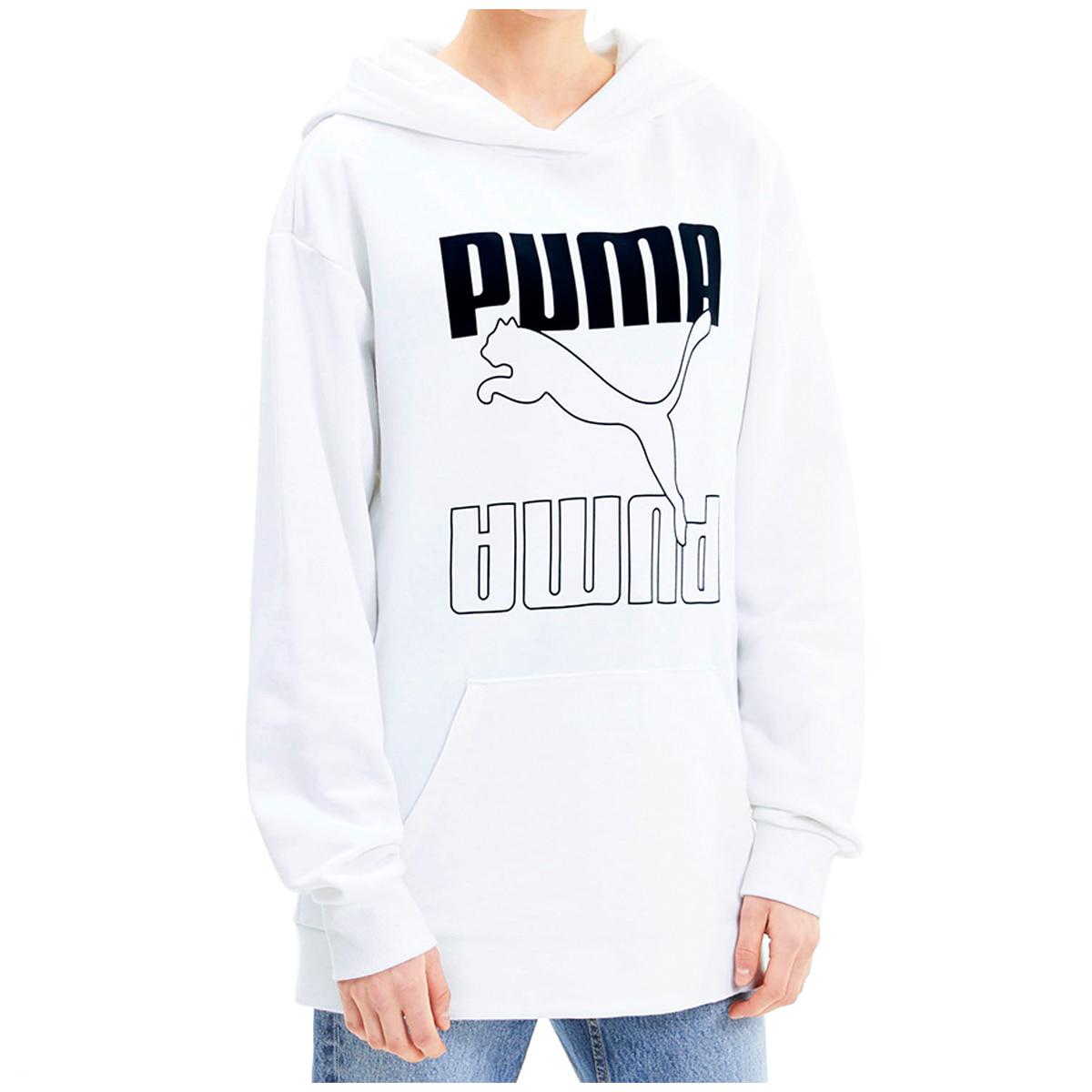 PUMA Women's Elongated Hoodie Peach