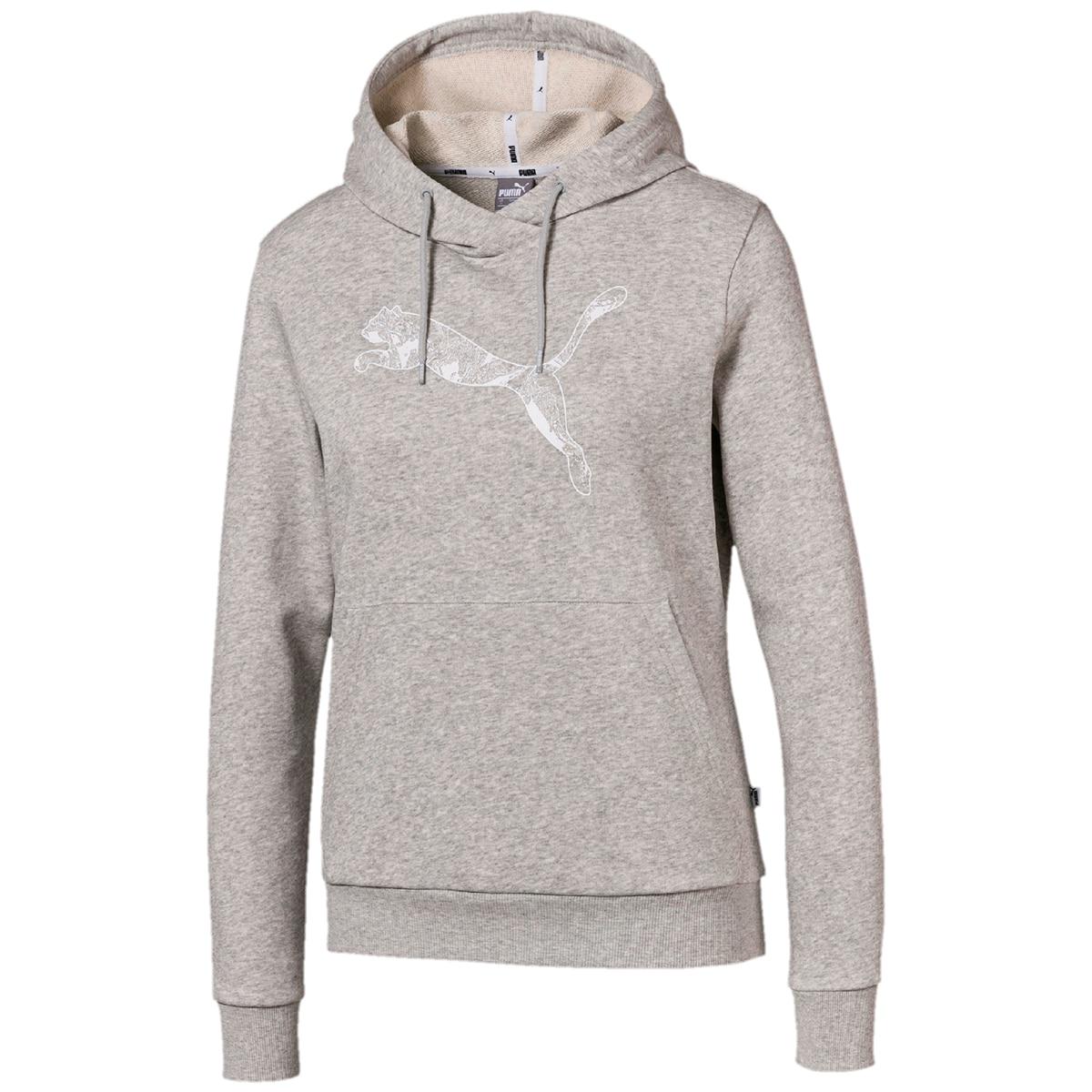PUMA Women's KA Hoodie Peacoat FZ Logo