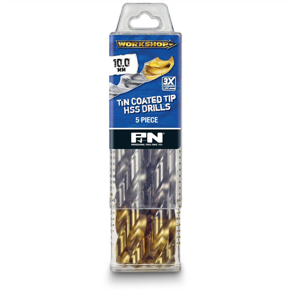 P&N WORKSHOP 7 64inch x 67mm HSS-TiN Jobber Drill Bit - 10 Piece