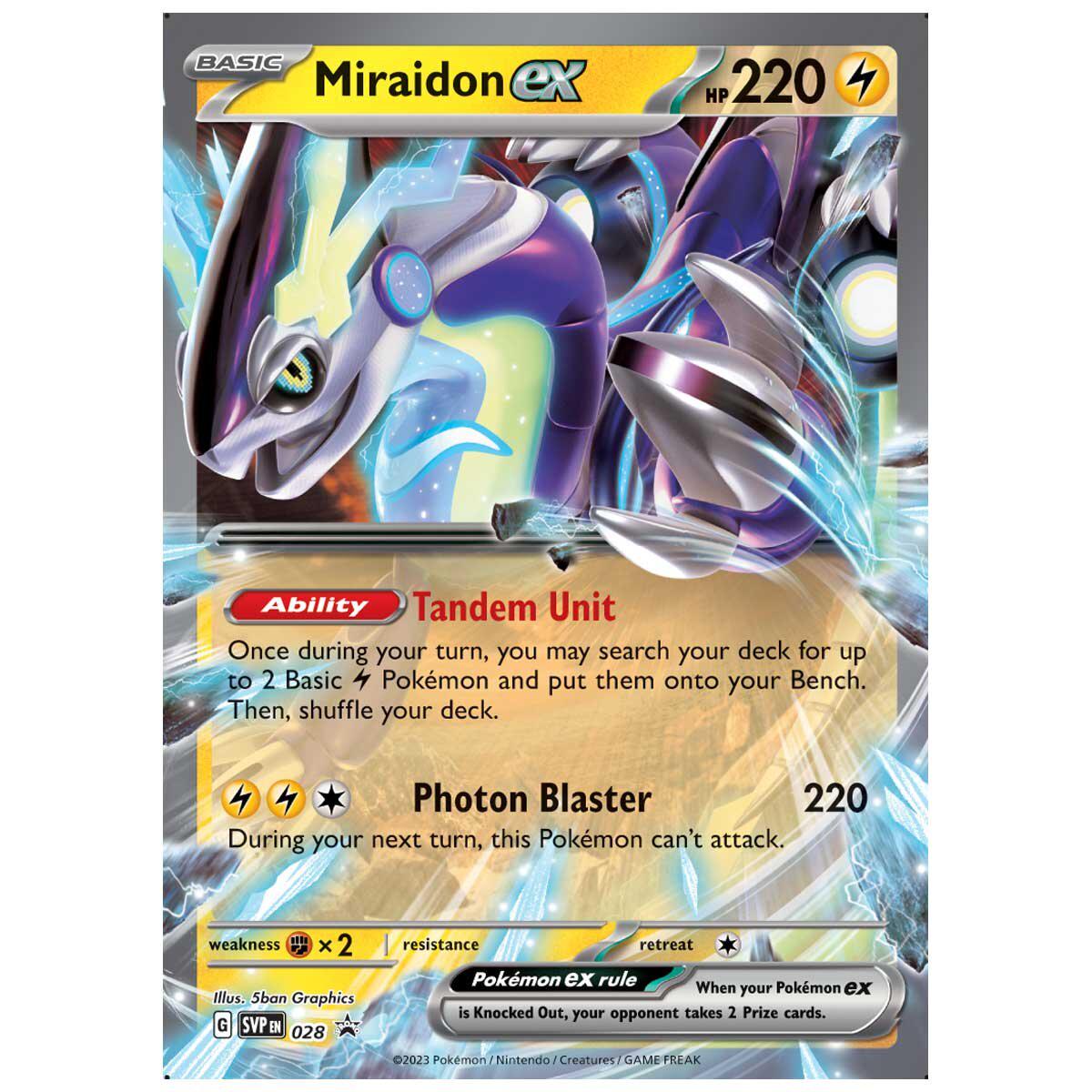 Pokmon TCG Paldea Legends V Tin And Window Tin Miraidon