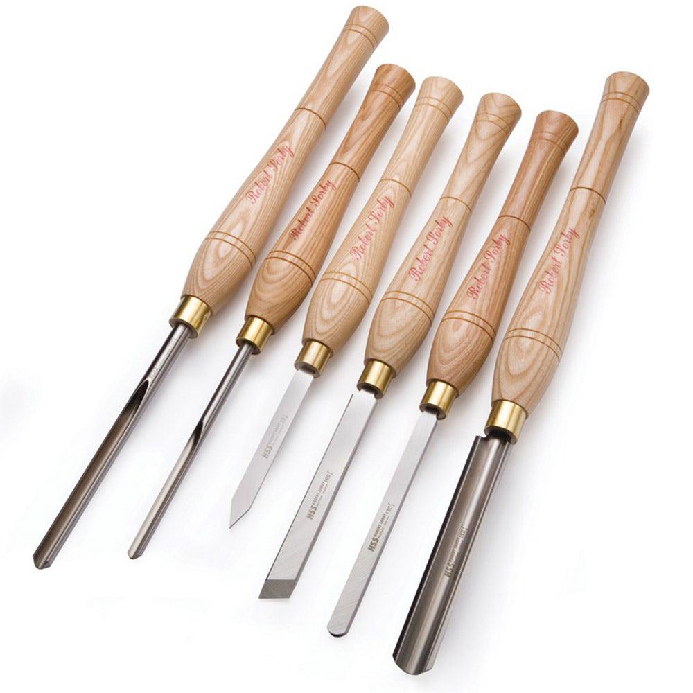 ROBERT SORBY 6pc Wood Turning Starter Chisel Set RSB-A67HS6T