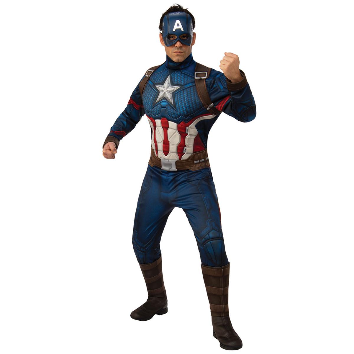 Rubies Men's Marvel Comics Avenger 4 Captain America Deluxe Costume