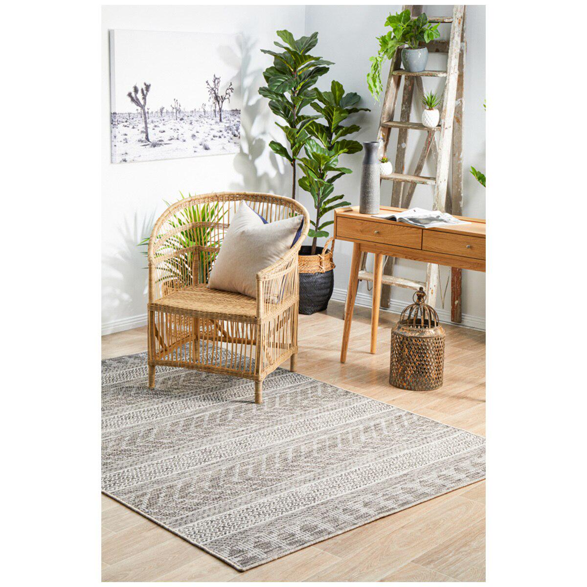 Rug Culture Terrace 5505 Rug 290 x 200cm Grey