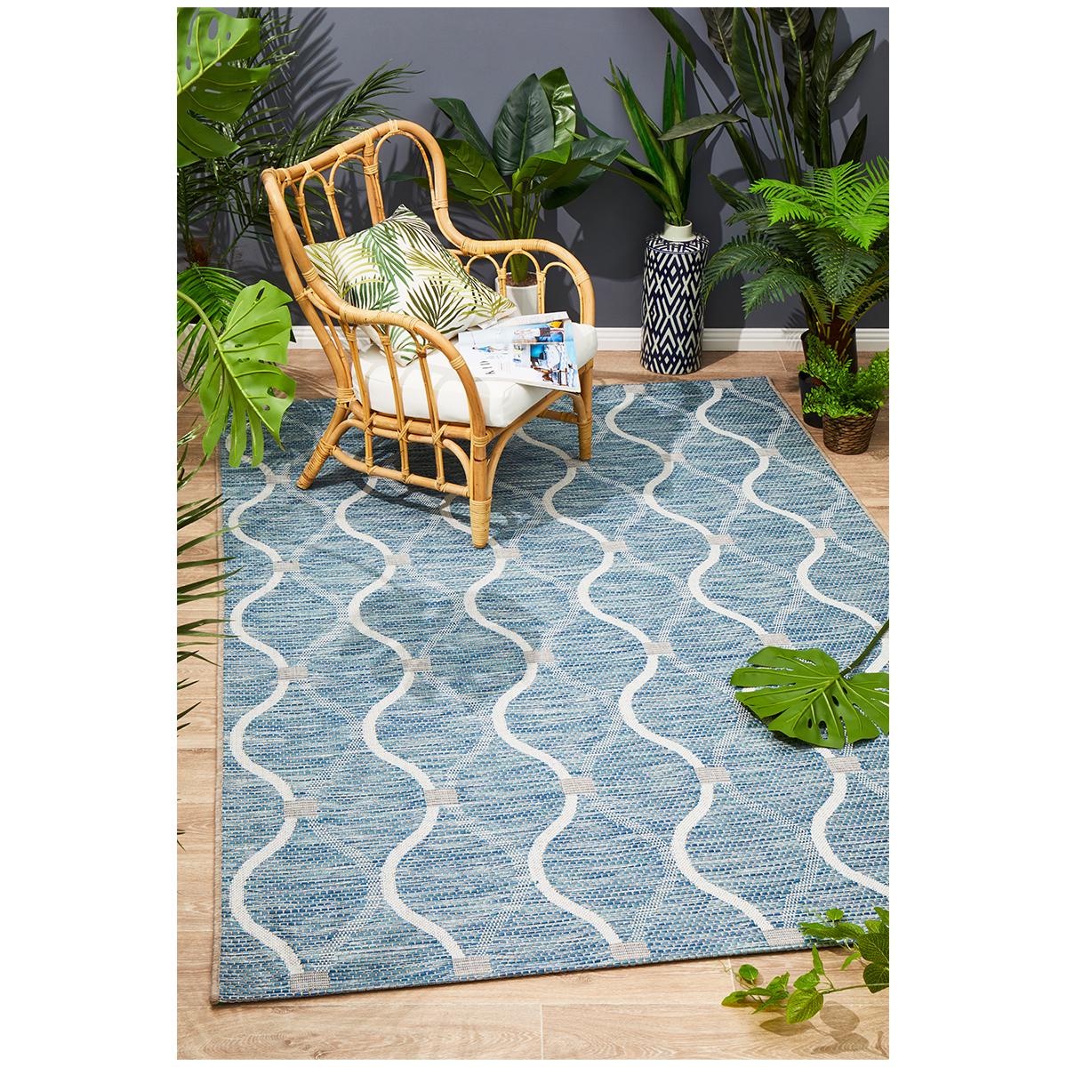 Rug Culture Terrace 5501 Blue Indoor/Outdoor Rug 400 x 300cm
