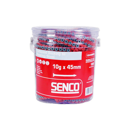 SENCO Collated Screws Weathertex 10 Gauge 45mm Tub of 1000 10G45MWTA