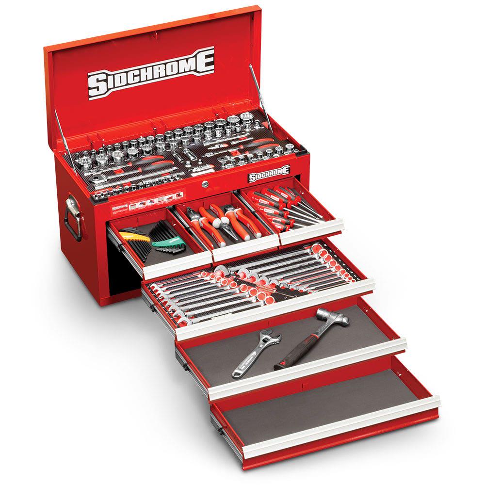 SIDCHROME 139 Piece Metric AF Top Chest Kit SCMT10157