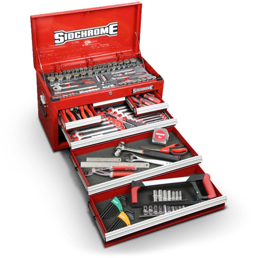 SIDCHROME 162 Piece Metric A F Tool Kit SCMT11700