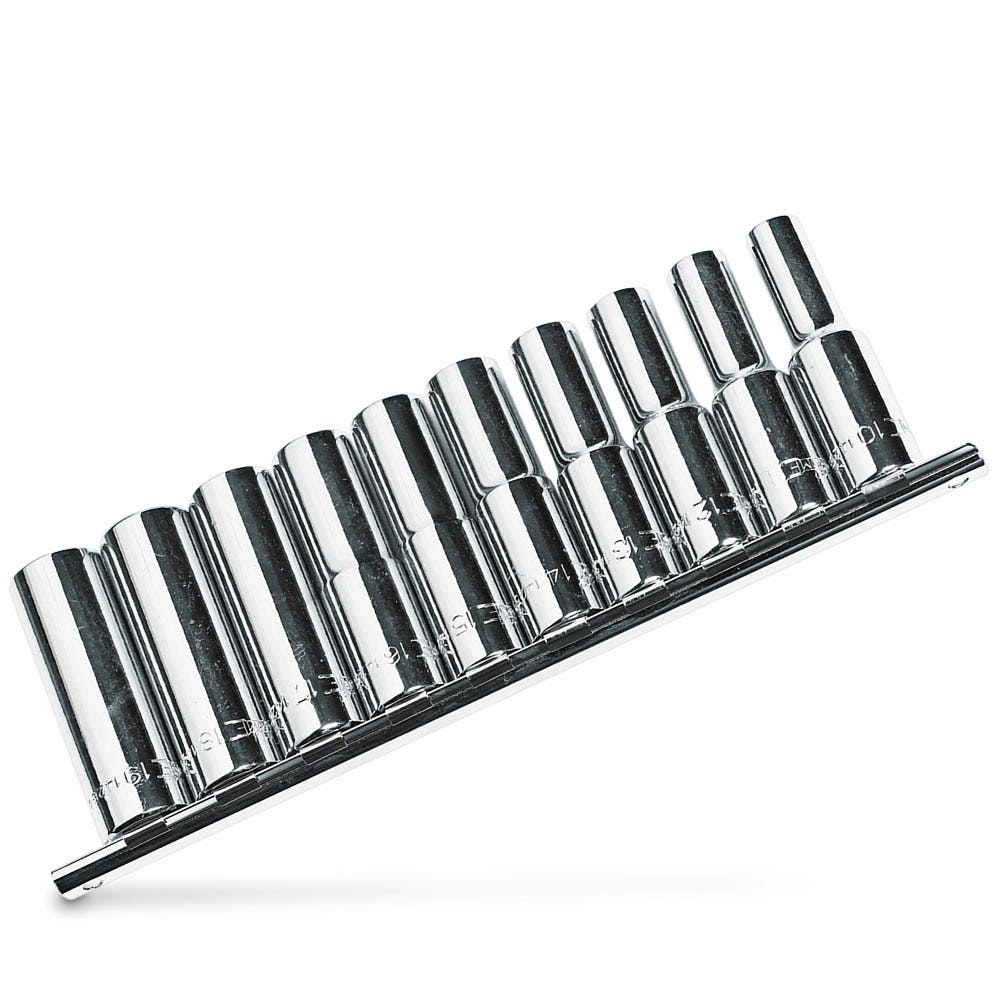 SIDCHROME 1 2inchSD Metric 10 Pce 10-19mm Deep Socket Set SCMT14252