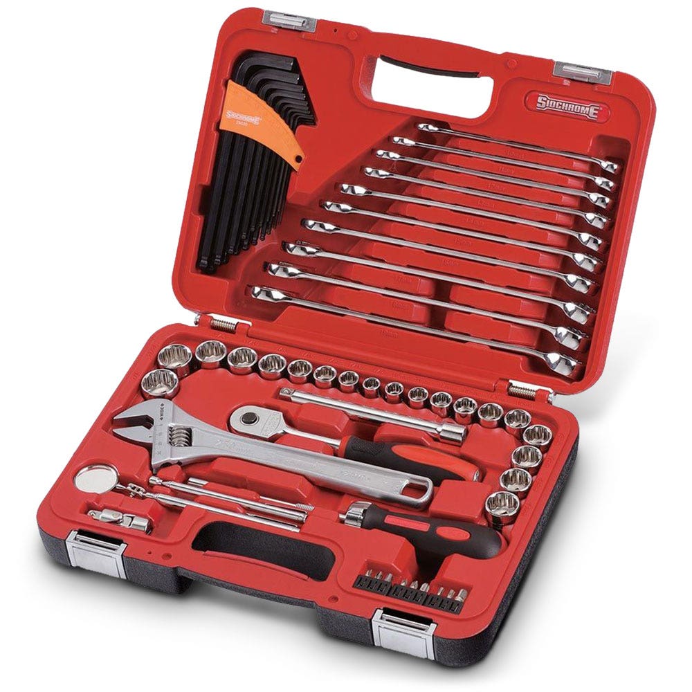 SIDCHROME 3 8 Socket and Spanner Set - 69 Piece SCMT10811