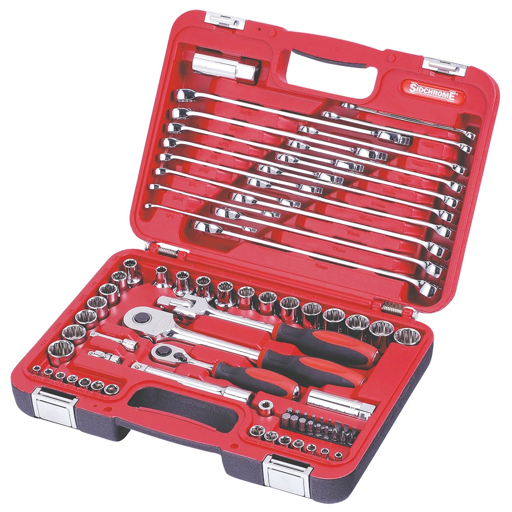 SIDCHROME 79 Piece MET AF Socket and Spanner Set SCMT10800