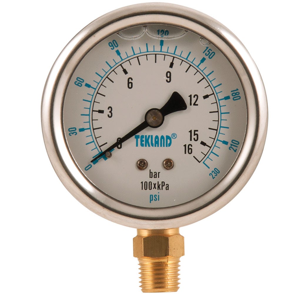 SONSBEEK 0-230psi 1 4inch 63mm Air Pressure Gauge 190B6304230LF