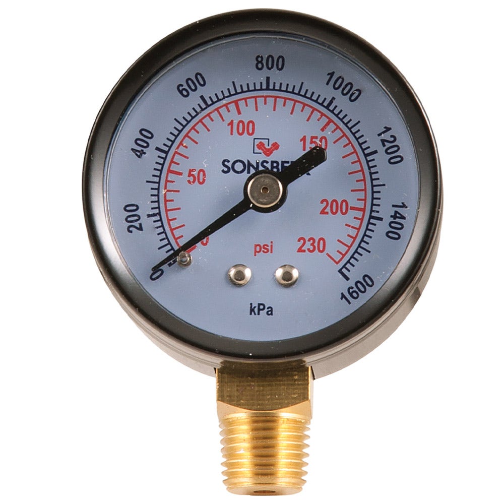SONSBEEK 1 4inch BSP 0-230PSI Air Pressure Gauge 190B5004230BS