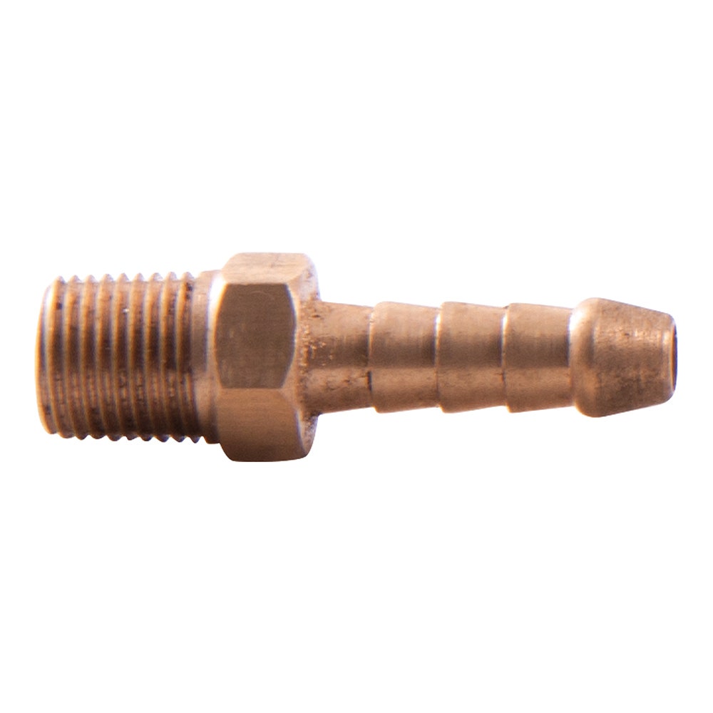 SONSBEEK AIR TAILPIECE 1 4inch BARB 1 8inch BSP MALE, BRASS