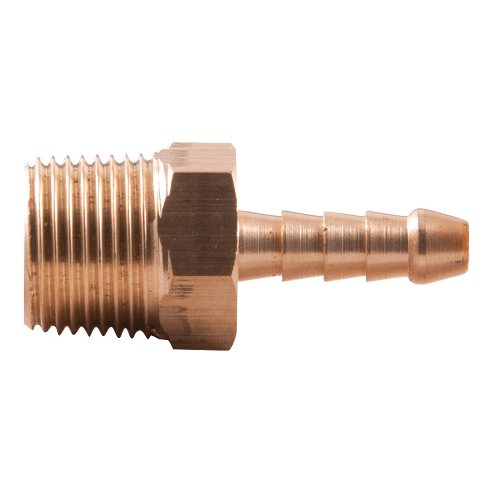 SONSBEEK TAILPIECE 1 4inch BARB 2PK 3 8inch BSP MALE BRASS, CARDED