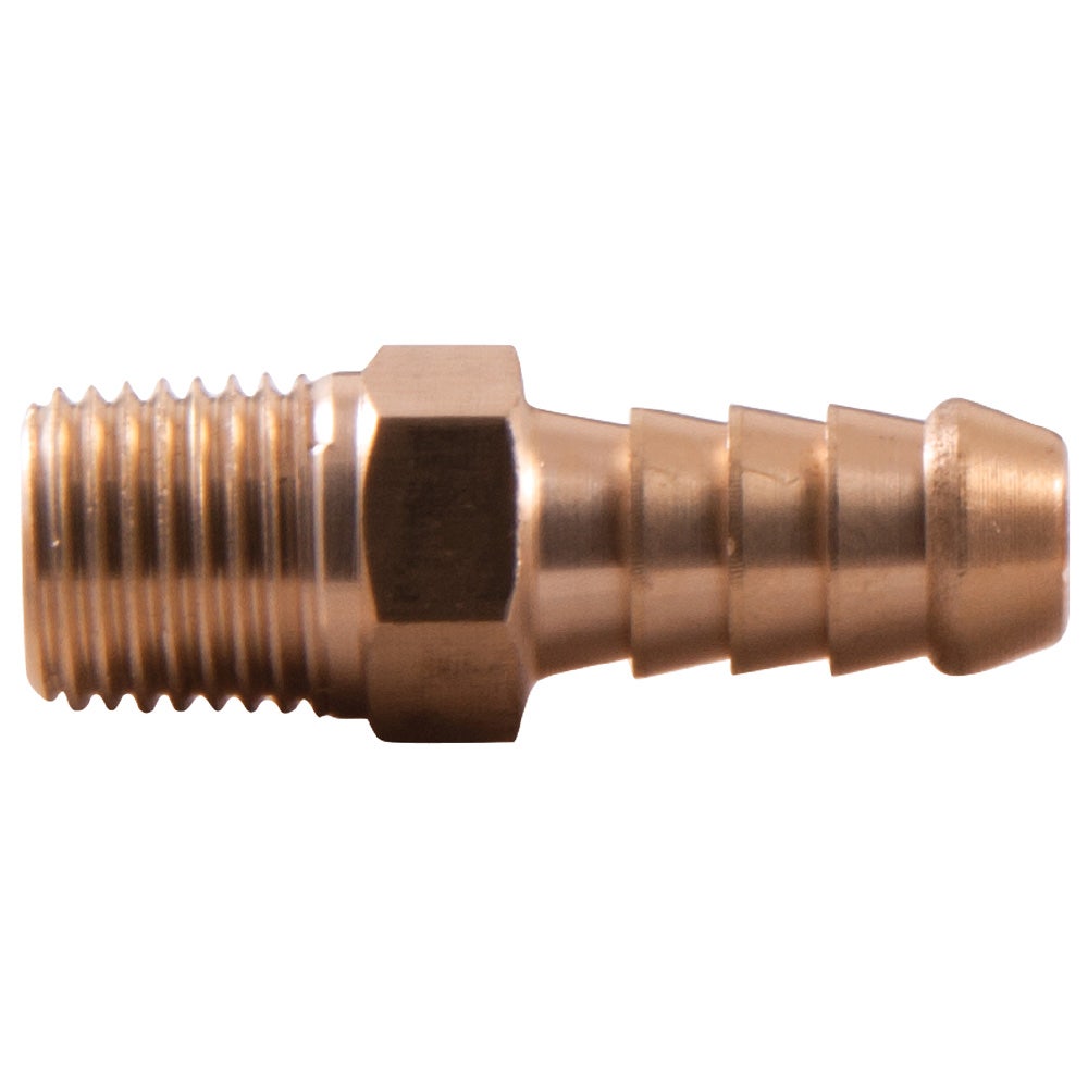 SONSBEEK TAILPIECE 3 8inch BARB 1 4inch BSP MALE, BRASS