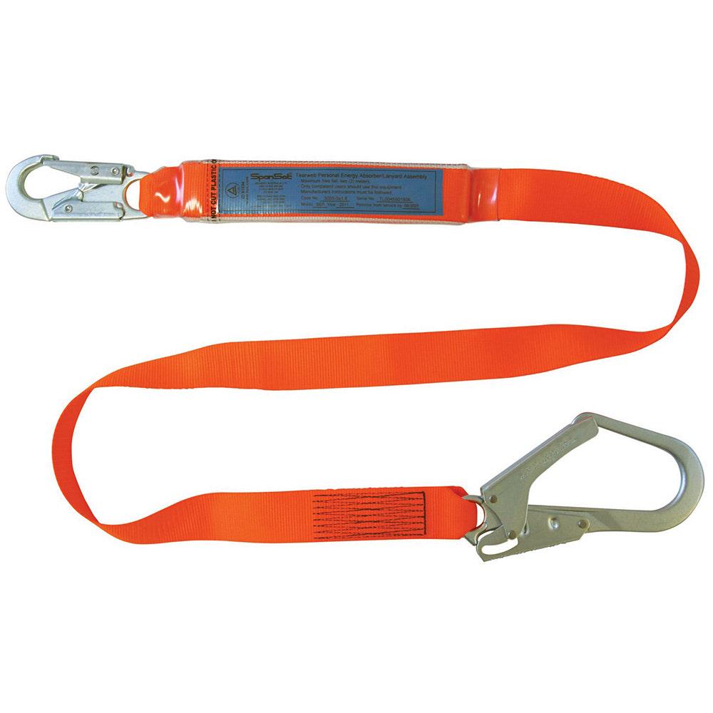 SPANSET General Purpose 1.8m Lanyard With Snap Hook and Scaff Hook 3055-SCAFF