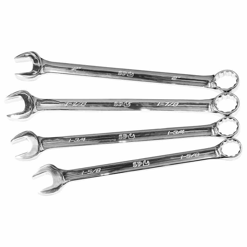 SP TOOLS 4 Piece Metric Jumbo Combination ROE Spanner Set SP10070