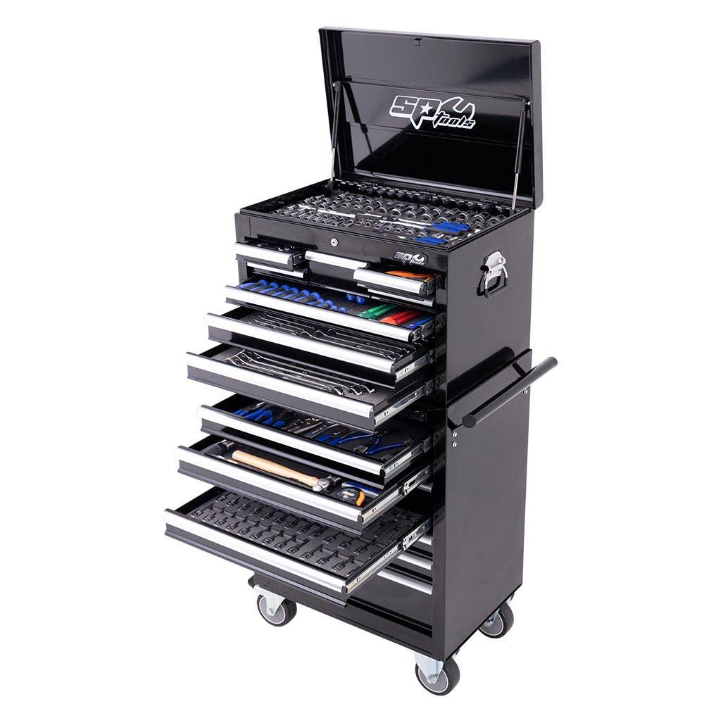 SP TOOLS 506 Piece 15 Drawer Custom Series Tool Kit - Black SP50164
