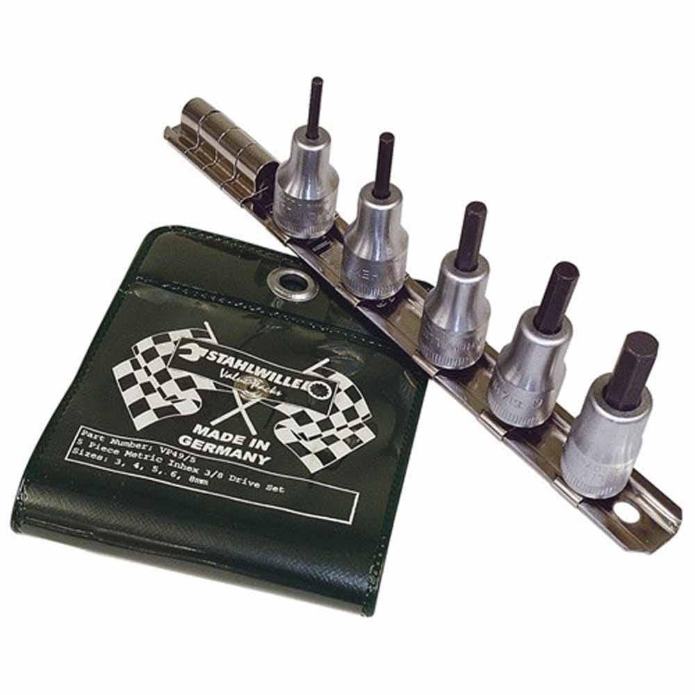 STAHLWILLE 3 8 Inhex Metric Socket Value Pack - 5 Piece SWVP49 5