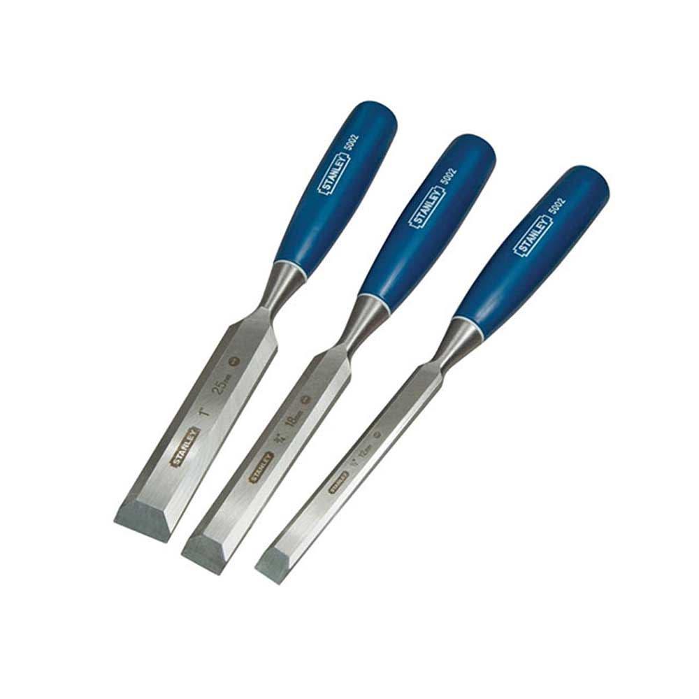 STANLEY 3Pcs Solid Plastic Handle Chisel Set 0-16-128