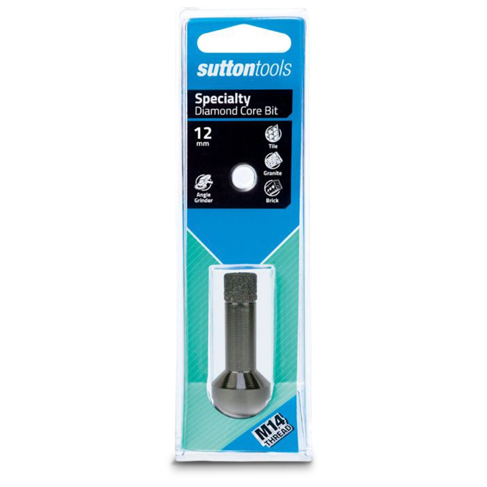 SUTTON 12 x 35mm Diamond Holesaw Angle Grinder Wet Dry