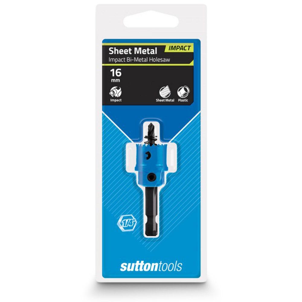 SUTTON 16mm 1 4-Hex Shank Bi-Metal Sheetmetal Holesaw