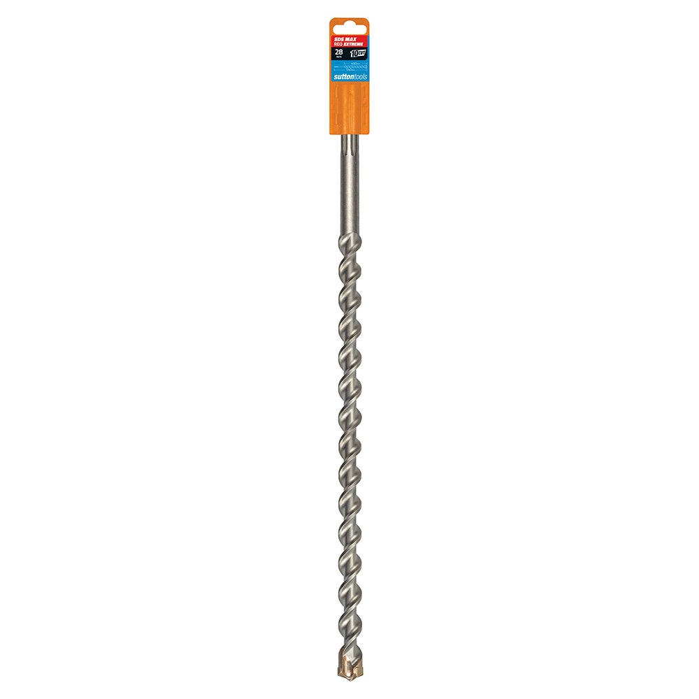 SUTTON 28x540mm 4-Cut EXTREME SDS-Max TCT Masonry Drill Bit D6452800