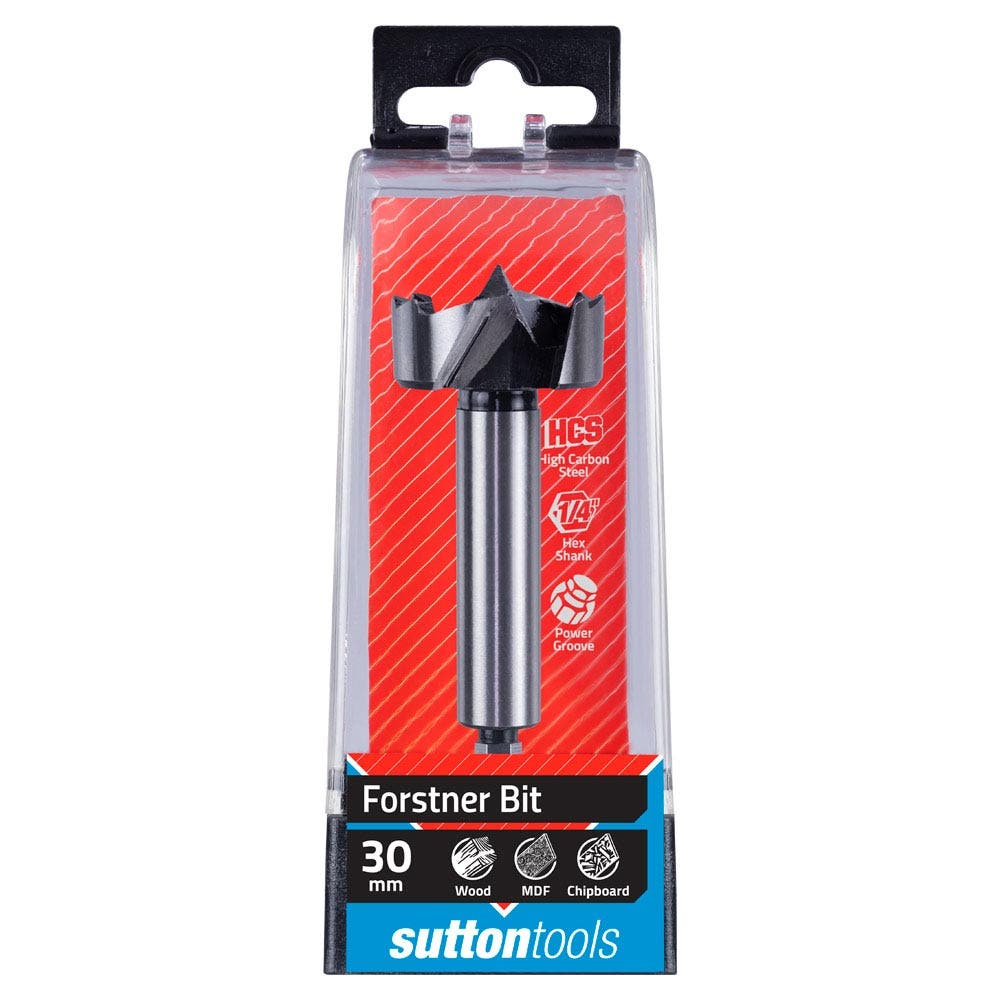 SUTTON 30mm 1 4Hx HSS Forstner Wood Drill Bit D5230300
