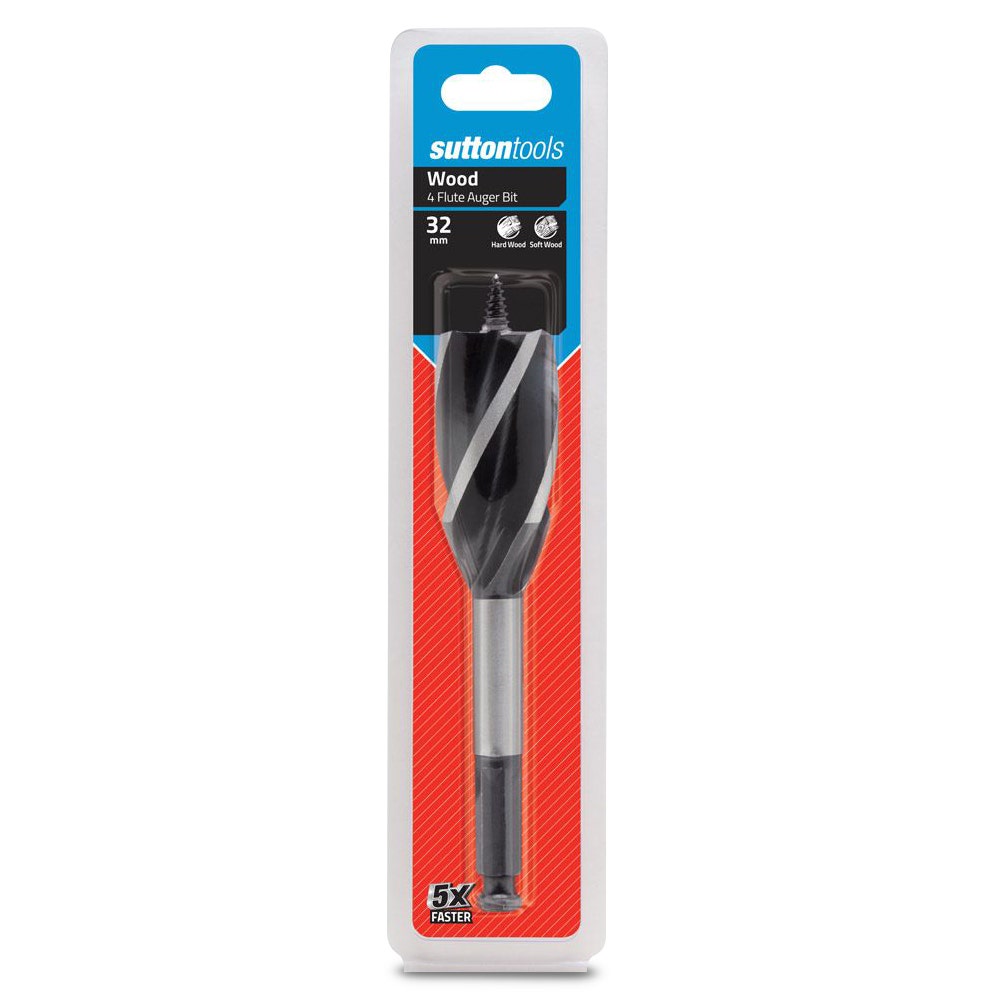 SUTTON 32 x 165mm 7 16 4-Flute Auger Bit D5143200