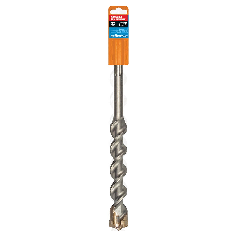 SUTTON 32x340mm 4-Cut EXTREME SDS-Max TCT Masonry Drill Bit D6443200