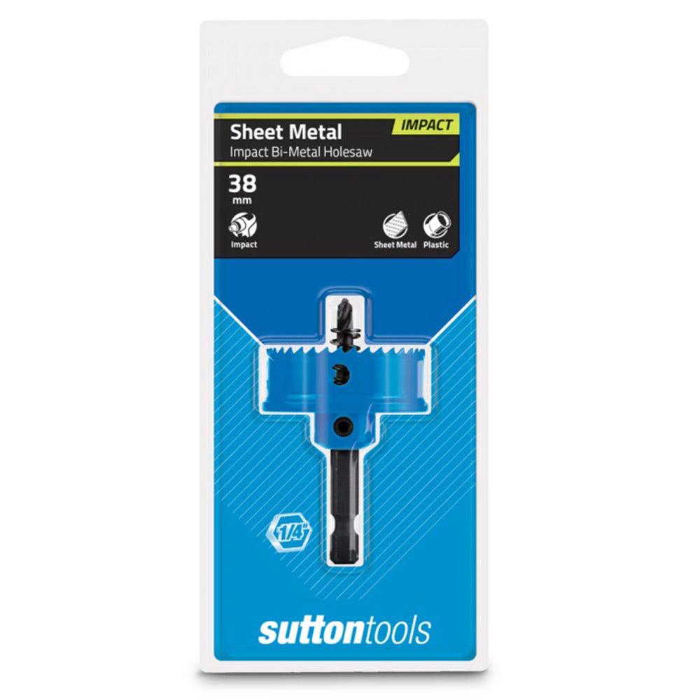 SUTTON 38mm 1 4-Hex Shank Bi-Metal Sheetmetal Holesaw