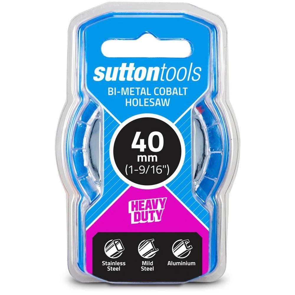 SUTTON 40mm (1.9 16inch) Bi-Metal Cobalt Holesaw