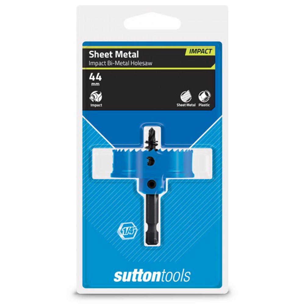 SUTTON 44mm 1 4-Hex Shank Bi-Metal Sheetmetal Holesaw
