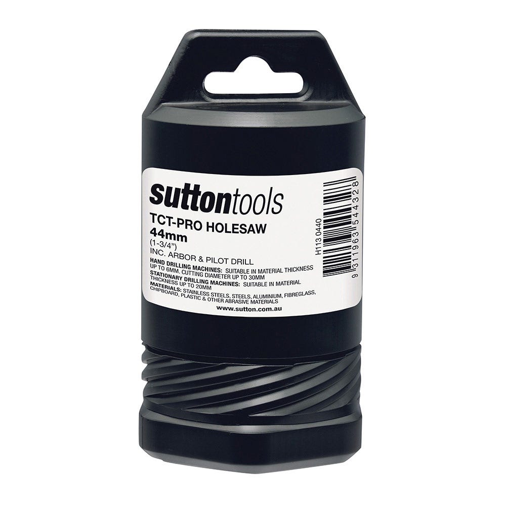 SUTTON 44mm TCT Metal Holesaw w Arbor - DEEP CUT H1130440