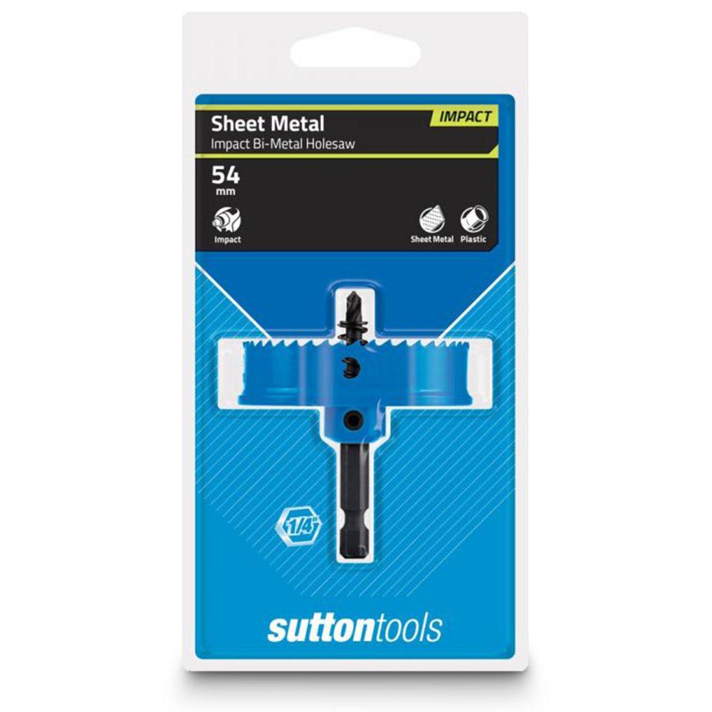 SUTTON 54mm 1 4-Hex Shank Bi-Metal Sheetmetal Holesaw