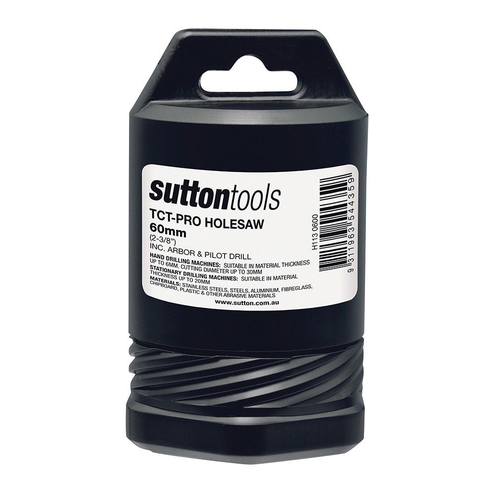 SUTTON 65mm TCT Metal Holesaw w Arbor - DEEP CUT H1130650